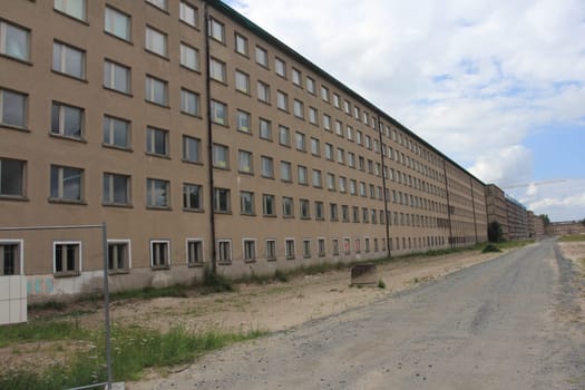 Prora was built by Nazi Germany as a beach resort on the island of Ruegen, Germany, which is known for its colossal Nazi-planned tourist structures