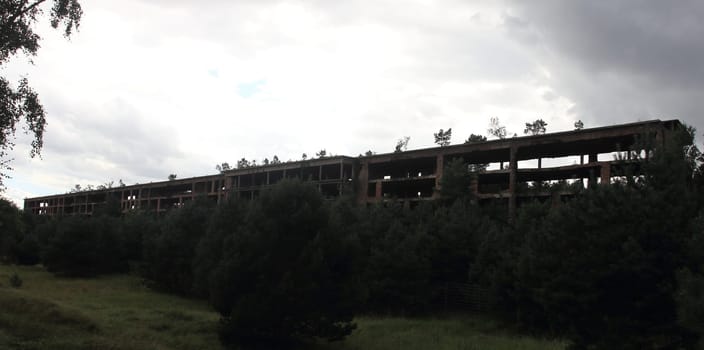 Prora was built by Nazi Germany as a beach resort on the island of Ruegen, Germany, which is known for its colossal Nazi-planned tourist structures