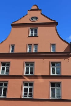 Magnificent townhouses in the old town of Stralsund Germany
