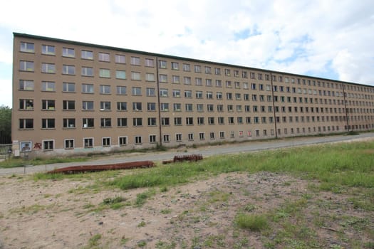 Prora was built by Nazi Germany as a beach resort on the island of Ruegen, Germany, which is known for its colossal Nazi-planned tourist structures