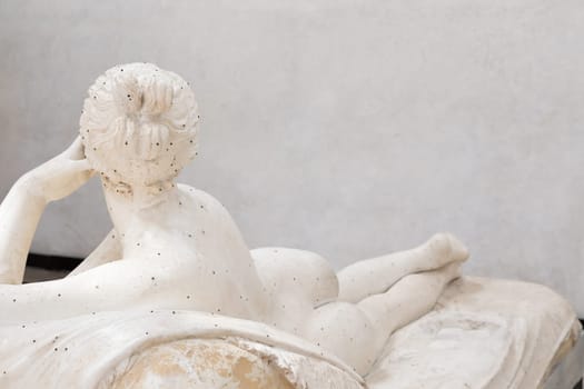 Possagno, Italy - June 2022: lying Venus - Najade Giacente - by Antonio Canova, 1816