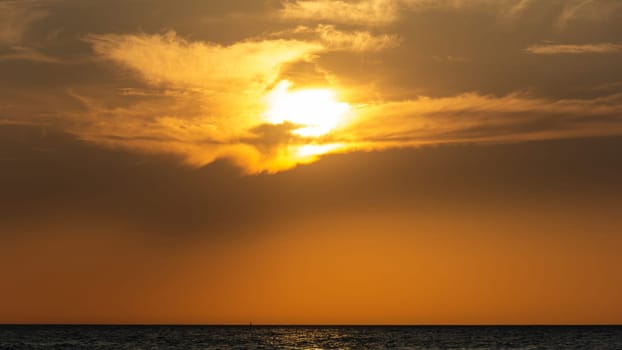 Orang - red sunset over the ocean