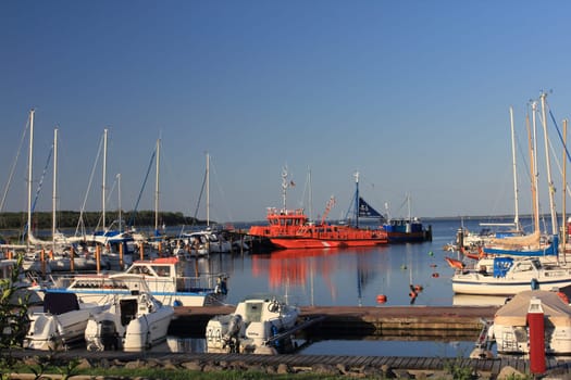 Barhoeft, Germany August 5, 2017: Barhoeft is a small district of the municipality Klausdorf, about twelve kilometers north of Stralsund in Mecklenburg-Vorpommern