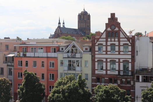 Stralsund  is a Hanseatic town in the Pomeranian part of Mecklenburg-Vorpommern, Germany.