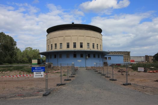 Prora, Germany August 4, 2017: Prora was built by Nazi Germany as a beach resort on the island of Ruegen, Germany, which is known for its colossal Nazi-planned tourist structures