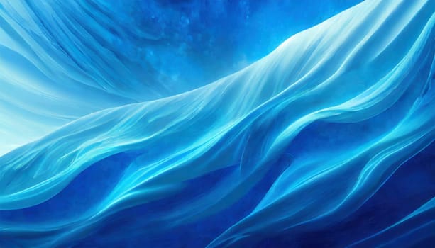 abstract blue waves background. AI generated