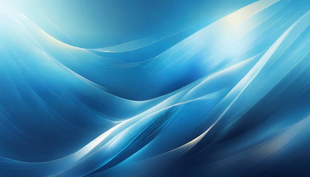 abstract blue waves background. AI generated