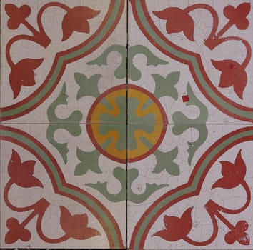 Retro Floor tiles , porcelain ceramic tile , geometric pattern for surface and floor .