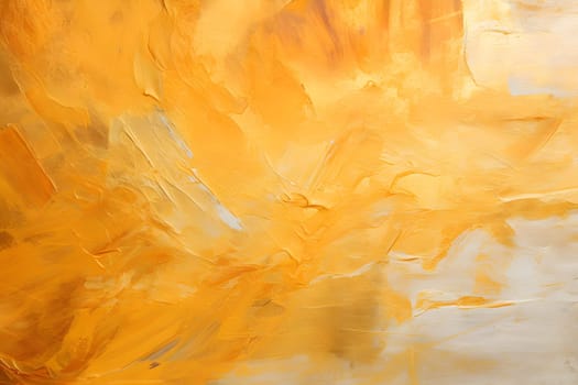 Painting using gold and white as the main colors. The color tones look warm. It conveys light and luxury or have symbolic meanings such as wealth, power or emotions such as joy, happiness, or hope.