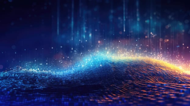 abstract tech futuristic digital background, ai