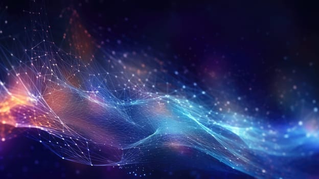 abstract tech futuristic digital background, ai