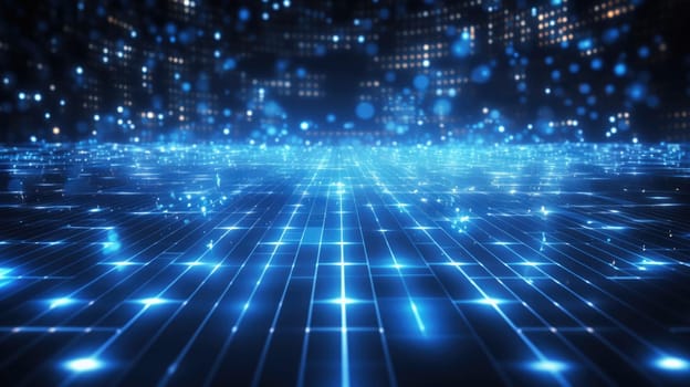 abstract tech futuristic digital background, ai