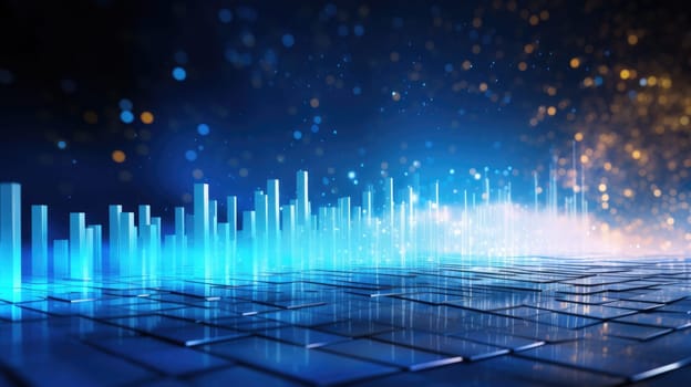 abstract tech futuristic digital background, ai
