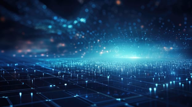 abstract tech futuristic digital background, ai