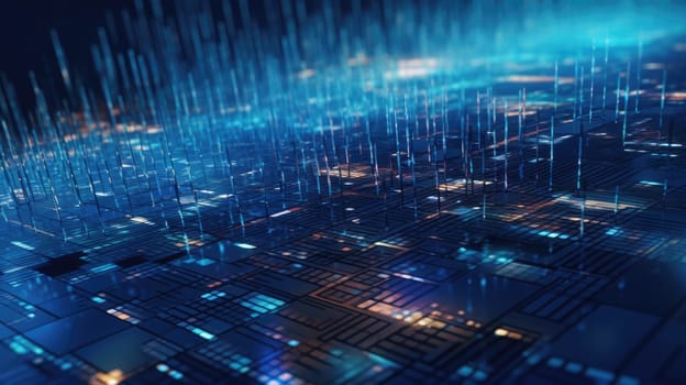 abstract tech futuristic digital background, ai