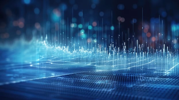 abstract tech futuristic digital background, ai