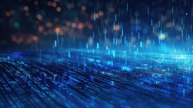 abstract tech futuristic digital background, ai