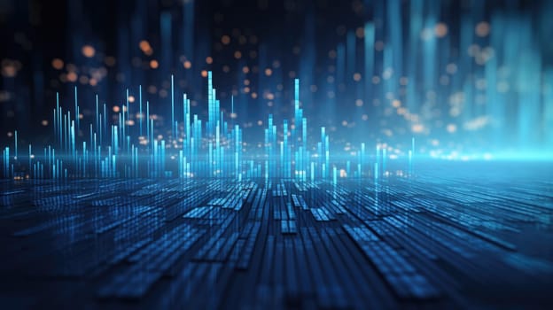 abstract tech futuristic digital background, ai