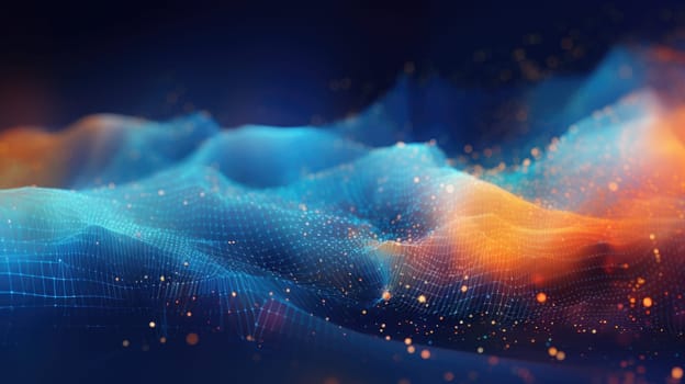 abstract tech futuristic digital background, ai