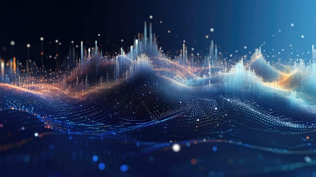 abstract tech futuristic digital background, ai