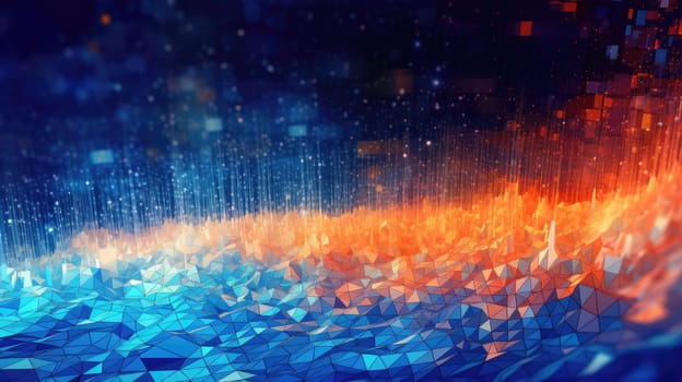 abstract tech futuristic digital background, ai