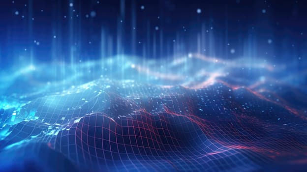 abstract tech futuristic digital background, ai