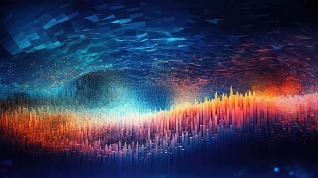 abstract tech futuristic digital background, ai