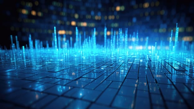 abstract tech futuristic digital background, ai