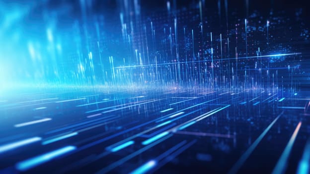 abstract tech futuristic digital background, ai