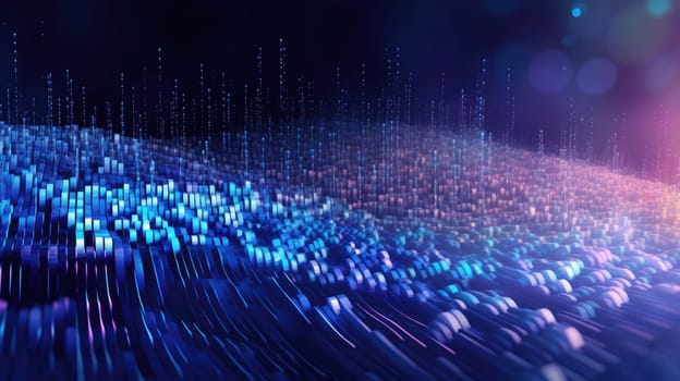 abstract tech futuristic digital background, ai