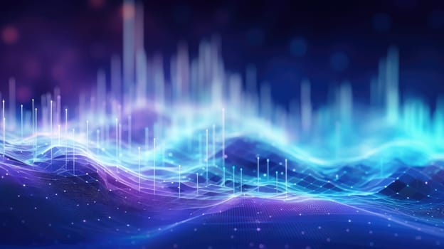 abstract tech futuristic digital background, ai