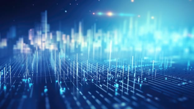 abstract tech futuristic digital background, ai
