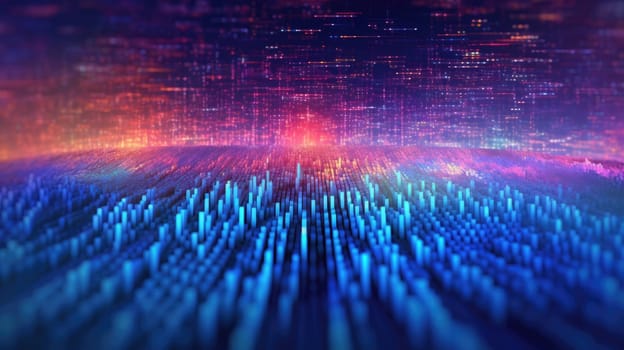 abstract tech futuristic digital background, ai