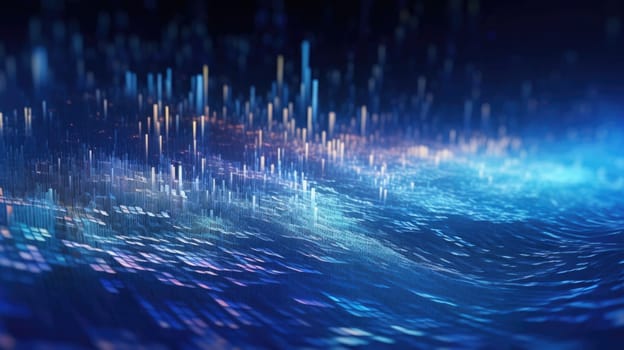 abstract tech futuristic digital background, ai