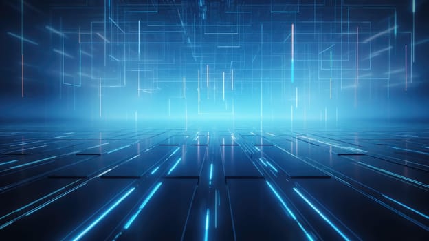 abstract tech futuristic digital background, ai