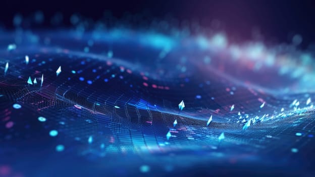 abstract tech futuristic digital background, ai