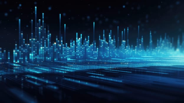 abstract tech futuristic digital background, ai
