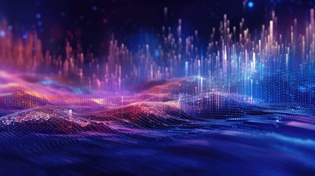 abstract tech futuristic digital background, ai