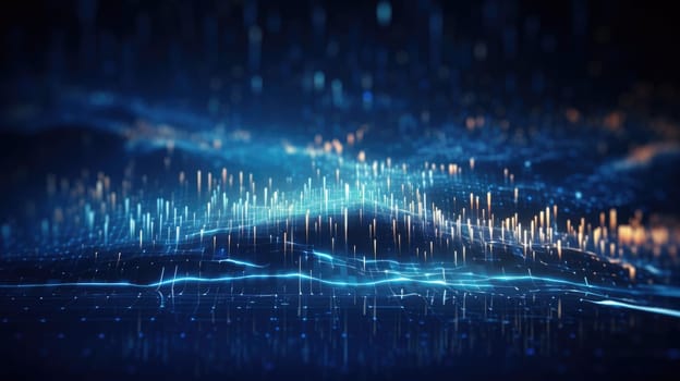 abstract tech futuristic digital background, ai
