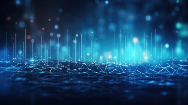 abstract tech futuristic digital background, ai
