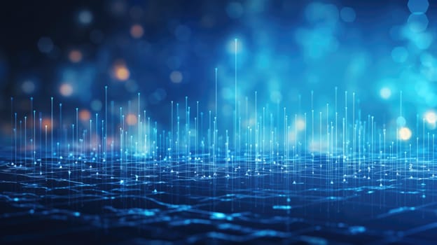 abstract tech futuristic digital background, ai