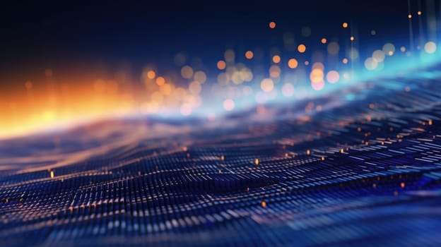 abstract tech futuristic digital background, ai