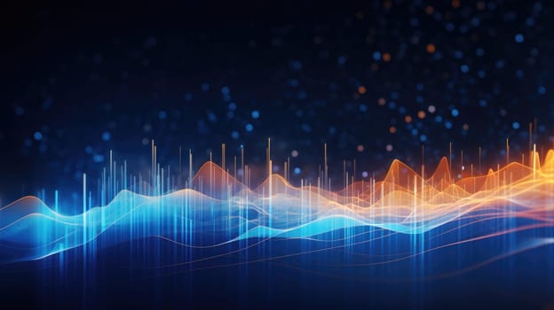 abstract tech futuristic digital background, ai