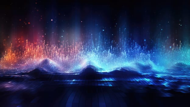 abstract tech futuristic digital background, ai