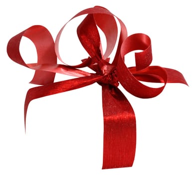 Red silk ribbon tied around the box, frame and blank for design