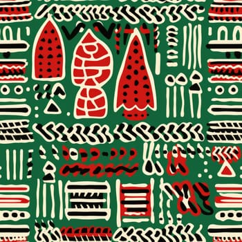 christmas holiday seamless illustration pattern, ai