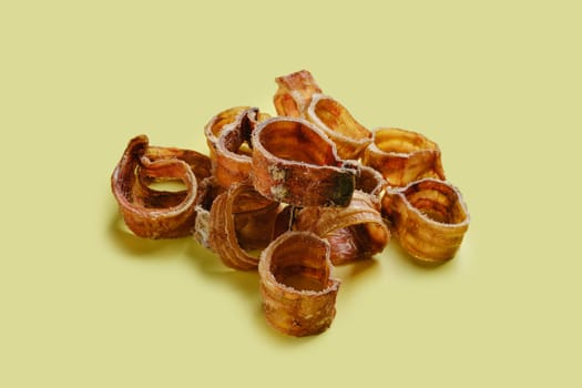 Dehydrated organic beef throat cut on rings, reward for dogs