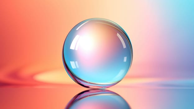 background with colorful and vibrant bubbles, ai