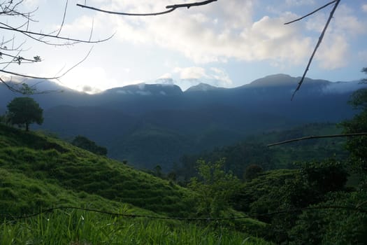 Last light of the day on the Lost City Trek, Ciudad Perdida, close to Santa Marta, Colombia 2020