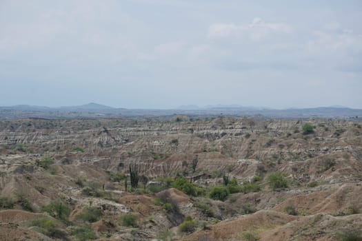 Landscape of the Tatacoa desert, desierto de la Tatacoa, Colombia 2020